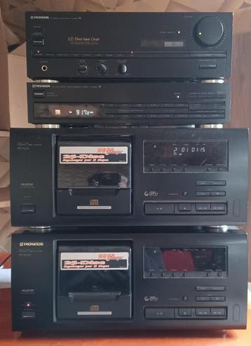  Pioneer Tuner, Versterker, 2 cd-spelers 25 cd's