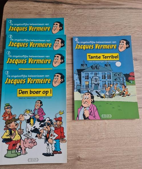 Strips : Jacques Vermeire / Geert Kinnaert  ( 2 stuks ), Boeken, Stripverhalen, Zo goed als nieuw, Ophalen of Verzenden