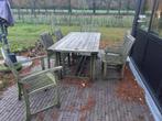 Tuinmeubelen Royal Botania 6 stoelen en grote tafel, Tuin en Terras, Tuinstoelen, Ophalen, Gebruikt, Teakhout
