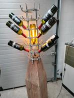 Mooi wijnrekje verlichting op een meerpaal, Maison & Meubles, Accessoires pour la Maison | Porte-bouteilles, Utilisé, Enlèvement ou Envoi