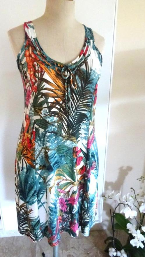 Jurk zomerjurk, als nieuw. Rekstof, viscose. T5, maat 44/46, Kleding | Dames, Jurken, Zo goed als nieuw, Maat 42/44 (L), Overige kleuren