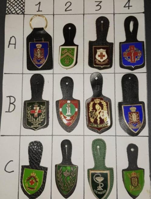 Verschillende borstzakkentekens Medische Dienst  ., Verzamelen, Militaria | Algemeen, Landmacht, Embleem of Badge, Ophalen of Verzenden