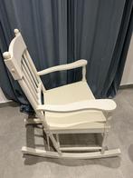 Chaise / fauteuil à bascule, Maison & Meubles, Chaises, Bois, Utilisé, Blanc, Une