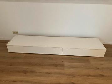 Tv meubel met twee schuiven (laag model 21,5cm) beschikbaar voor biedingen