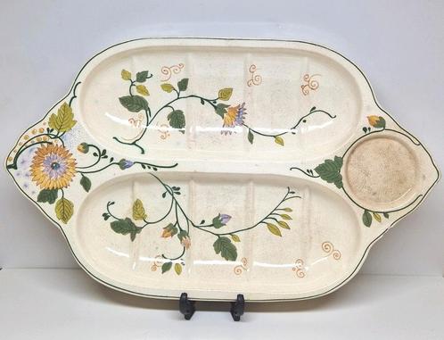 Art Nouveau aspergeschaal Juliette Zuid-Holland Gouda 1919., Antiek en Kunst, Antiek | Keramiek en Aardewerk, Ophalen of Verzenden