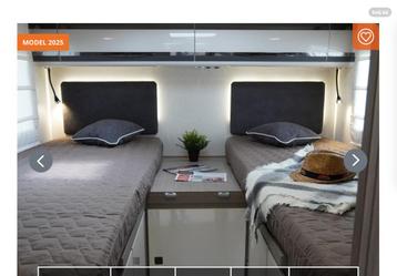 Bedsetje met 2 spreien voor twin bedden in camper