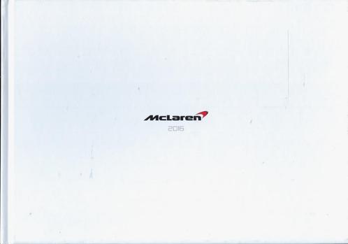 McLAREN BROCHURE FOLDER UIT 2016, Boeken, Auto's | Folders en Tijdschriften, Nieuw, Overige merken, Ophalen of Verzenden