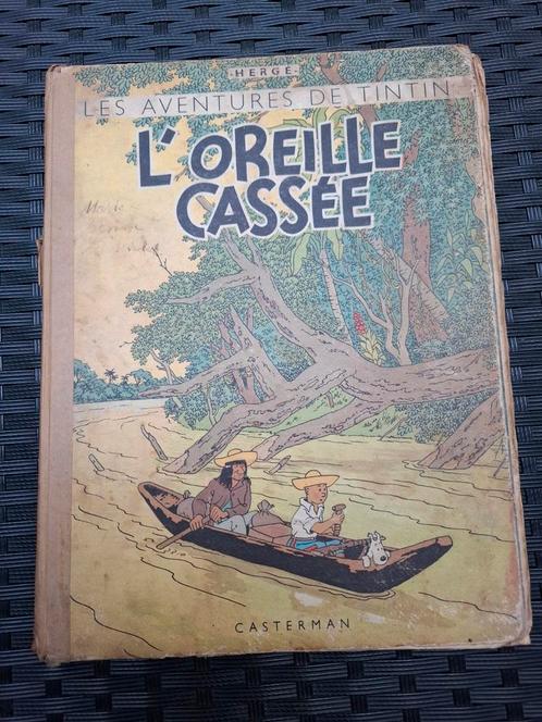 BD Tintin l'oreille cassée, Boeken, Prentenboeken en Plaatjesalbums, Gelezen, Ophalen of Verzenden