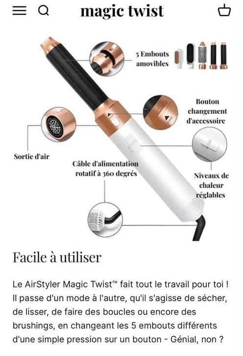 Airstyler Magic Twist neuf, Bijoux, Sacs & Beauté, Beauté | Soins des cheveux, Neuf, Autres types