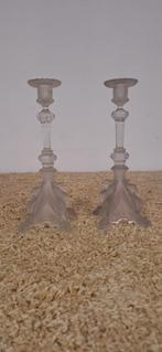 Val Saint Lambert kandelaars, Ophalen of Verzenden, Glas