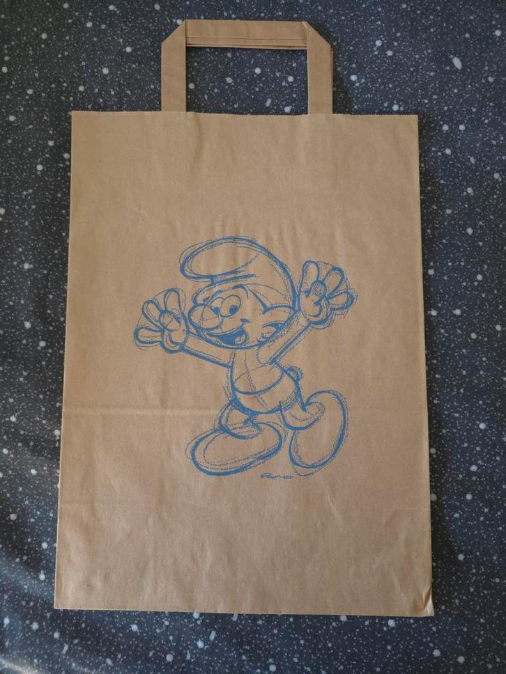 Sac en papier Schtroumpf, Collections, Schtroumpfs, Comme neuf, Autres types, Autres Schtroumpfs, Envoi