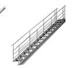 stalen trap metalen trap, Doe-het-zelf en Bouw, Ladders en Trappen, Ophalen of Verzenden, Trap