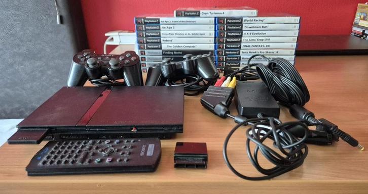 PS2 + Games (Stroom Invoer probleem), Games en Spelcomputers, Games | Sony PlayStation 2, Zo goed als nieuw, Overige genres, 2 spelers