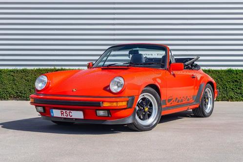 PORSCHE 911 3.2 Cabrio - G50, Auto's, Porsche, Bedrijf, Te koop, Lederen bekleding, Lichtmetalen velgen, Mistlampen, Open dak