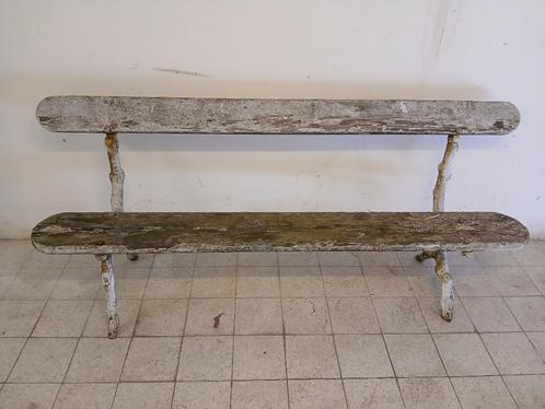 Tuinbank van hout en metaal, Tuin en Terras, Tuinbanken, Gebruikt, Hout, Ophalen