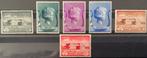 Nrs. 532-537. 1940. MH*. Muziekstichting Elisabeth.OBP:15,00, Postzegels en Munten, Postzegels | Europa | België, Spoor van plakker