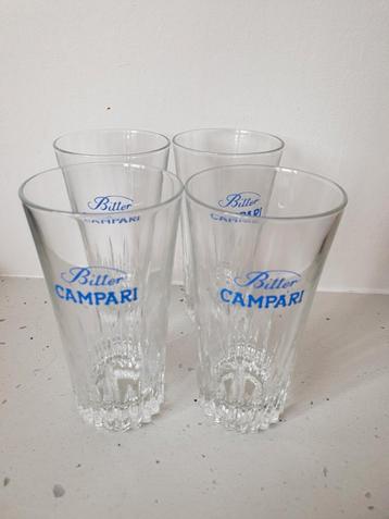 4 bitter campari glazen beschikbaar voor biedingen