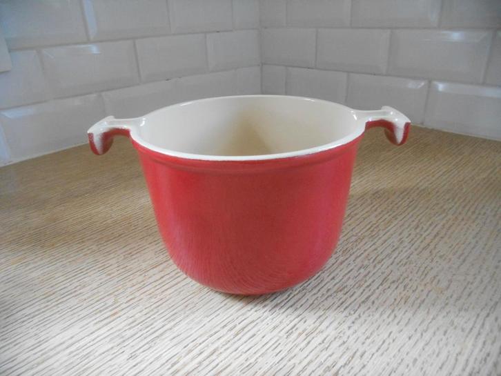 Le creuset - Enzo Mari geëmailleerde gietijzeren braadpan. C, Huis en Inrichting, Keuken | Potten en Pannen, Gietijzer, Ophalen of Verzenden