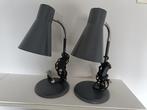 2 nieuwe grijze   nacht/ tafellampen, Huis en Inrichting, Lampen | Tafellampen, Ophalen, Nieuw, Minder dan 50 cm