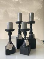 Set van 4 nieuwe SIA-kandelaars, Huis en Inrichting, Woonaccessoires | Kandelaars en Kaarsen, 25 tot 50 cm, Zwart, Nieuw, Kandelaar