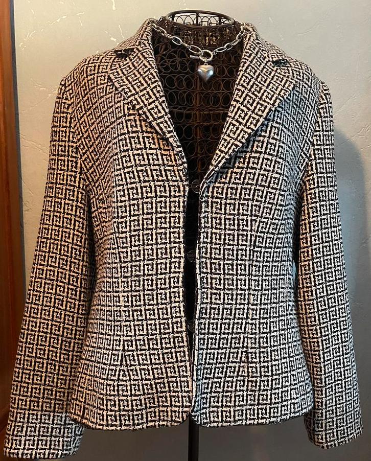 Caroline Biss 42 Nieuw knappe blazer zwart/wit Design, Kleding | Dames, Jasjes, Kostuums en Pakken, Nieuw, Jasje, Maat 42/44 (L)