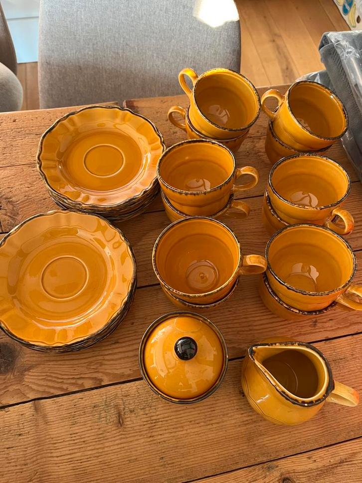 Service à café vintage PAGNOSSIN 12 personnes, Maison & Meubles, Cuisine | Vaisselle, Comme neuf, Service complet, Autres styles