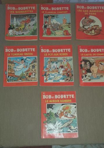Lot 7 bandes dessinées Bob et Bobette 