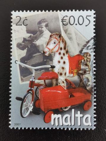 Malte 2007 - jouets anciens - cheval à bascule, tricycle, Enlèvement ou Envoi, Malte, Affranchi