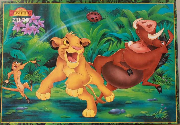 Puzzel "Lion King", Hobby en Vrije tijd, Denksport en Puzzels, Zo goed als nieuw, Legpuzzel, Minder dan 500 stukjes, Ophalen of Verzenden