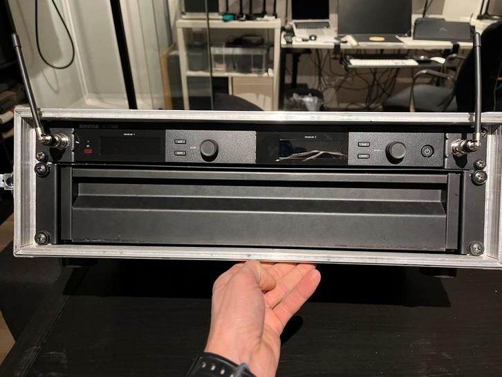 Shure SLXD4D Beta58 A band dual set., Muziek en Instrumenten, Microfoons, Zo goed als nieuw, Ophalen of Verzenden