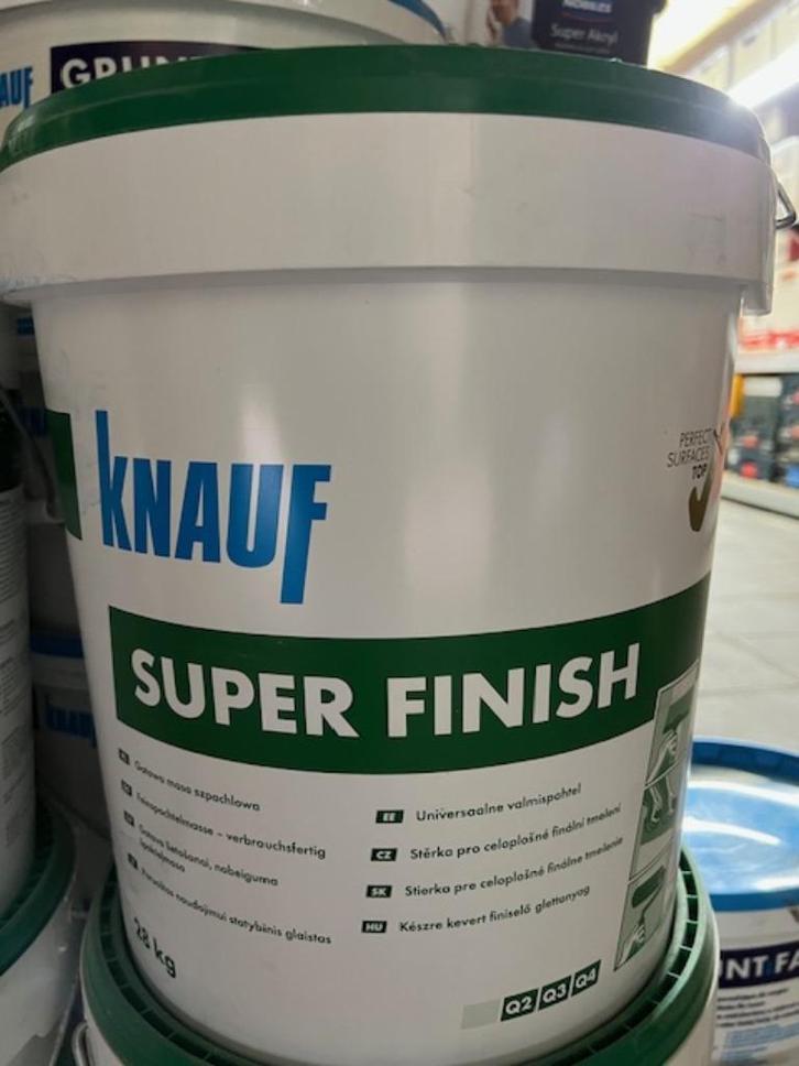 Knauf super finish 28 kg, Doe-het-zelf en Bouw, Overige Doe-Het-Zelf en Bouw, Nieuw, Ophalen of Verzenden