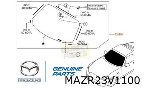 Mazda MX-5 (4/15-) voorruit (groen) Origineel! NA9H63900G9D, Auto-onderdelen, Ruiten en Toebehoren, Mazda, Nieuw, Ophalen of Verzenden