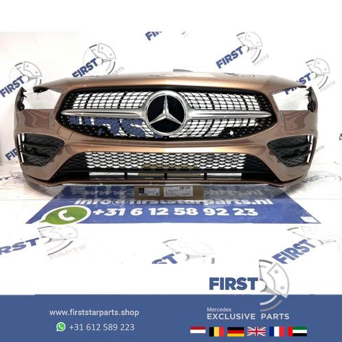 W118 C118 CLA AMG VOORBUMPER KOPER + DIAMOND GRIL 2018-2023, Autos : Pièces & Accessoires, Carrosserie & Tôlerie, Pare-chocs, Mercedes-Benz