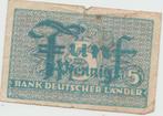 Funf Pfennig Bank Deutscher Lander, Enlèvement ou Envoi, Billets en vrac, Allemagne