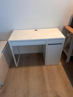 Micke bureau wit, Huis en Inrichting, Bureaus, Ophalen, Gebruikt, Bureau