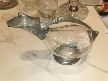 vintage etains du manoir kristal karaf  beschikbaar voor biedingen