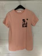 Zalmkleurig t-shirt, H&M, maat 134-140, Kinderen en Baby's, Kinderkleding | Maat 134, H&M, Ophalen of Verzenden, Zo goed als nieuw