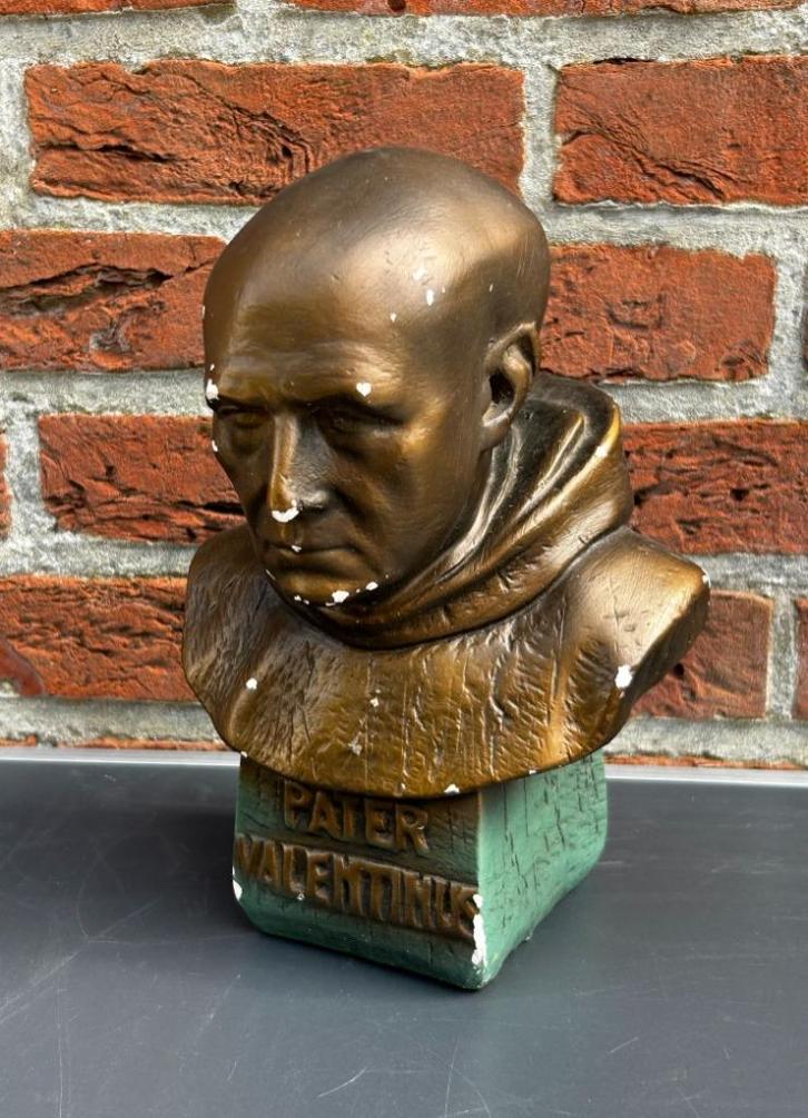 Pater Valentinus, beeld, buste, Antiek en Kunst, Antiek | Religieuze voorwerpen, Ophalen of Verzenden