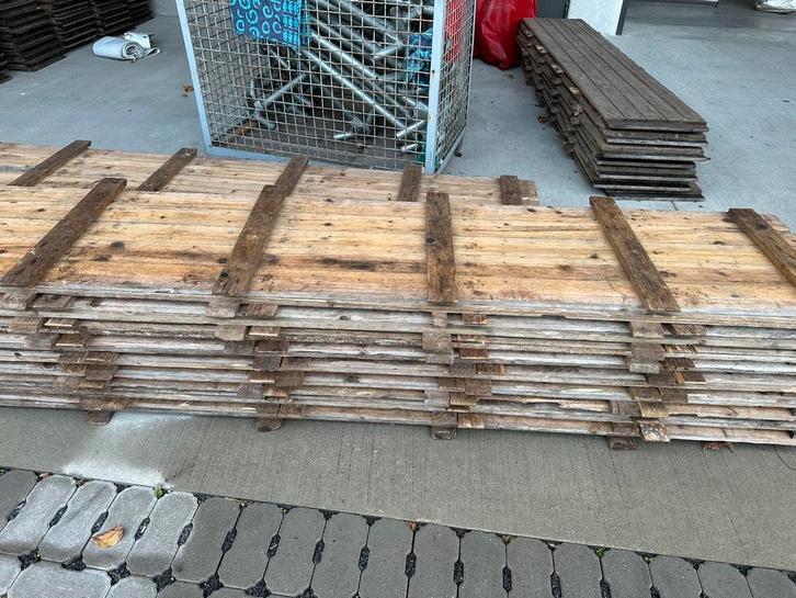 Houten vlondervloer/tentvloer te koop, Doe-het-zelf en Bouw, Hout en Planken, Ophalen