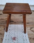 Brocante houten planten krukje, Ophalen of Verzenden