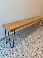 Houten zitbank - Belgian Wood Design - custom made, Huis en Inrichting, Ophalen, Gebruikt