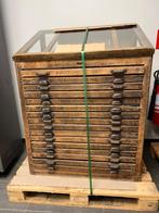 Houten letterkast, Antiek en Kunst, Ophalen