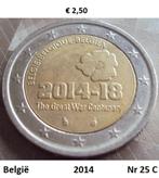 2 Euromunten België, 2 euro, Ophalen of Verzenden, België, Losse munt