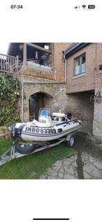 Semi-rigide + aanhangwagen, Watersport en Boten, Speedboten, Ophalen, Zo goed als nieuw