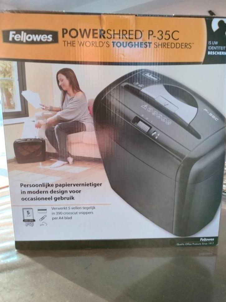 Fellowes Powershred P-35C papiervernietiger, Divers, Accessoires de bureau, Enlèvement ou Envoi