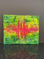 Abstract kleurrijk schilderij Mk Art, Antiek en Kunst, Ophalen of Verzenden