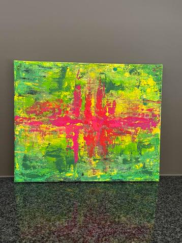 Abstract kleurrijk schilderij Mk Art beschikbaar voor biedingen