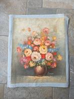 Olieverfschilderij op canvas van Edmond Sanders, Antiek en Kunst, Ophalen