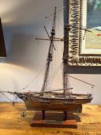Houten miniatuur zeilboot, Hobby en Vrije tijd, Modelbouw | Boten en Schepen, Ophalen, Gebruikt