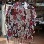 Wijde blouse print papegaaien Ste je Lana mt 40, Kleding | Dames, Maat 38/40 (M), Overige kleuren, Nieuw, Ophalen of Verzenden